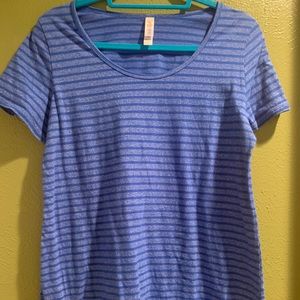 LuLaRoe Blue Striped Classic